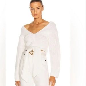 ATOIR perfect game knit tie sweater nwot